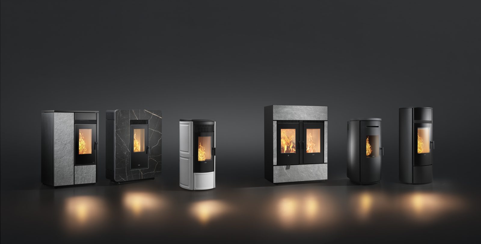 Una selezione di stufe a pellet Klover